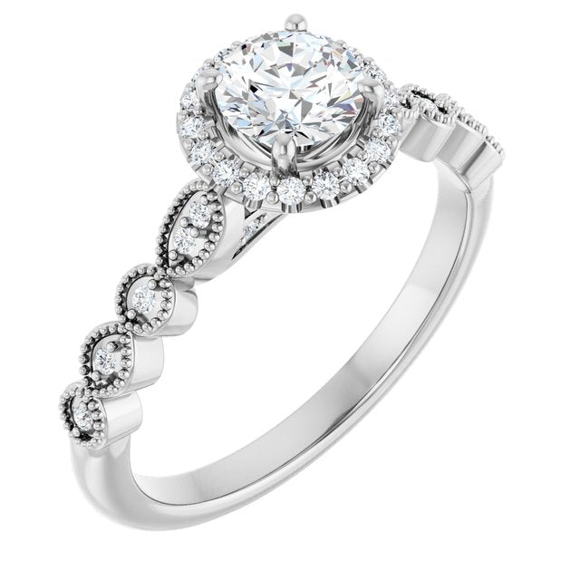 Halo-Style Engagement Ring