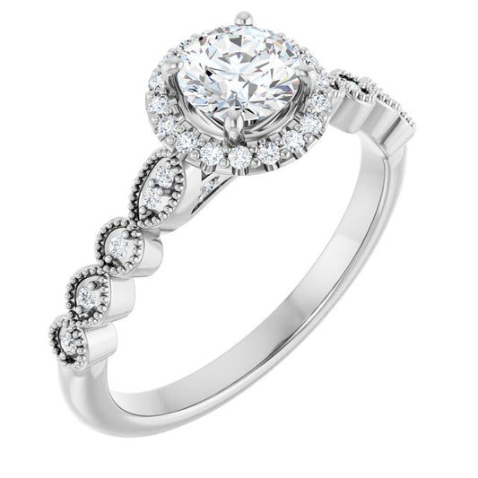Halo-Style Engagement Ring