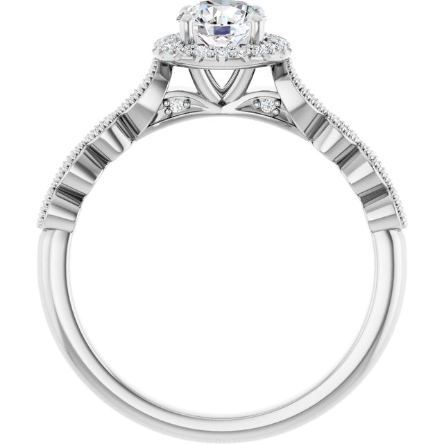 Halo-Style Engagement Ring