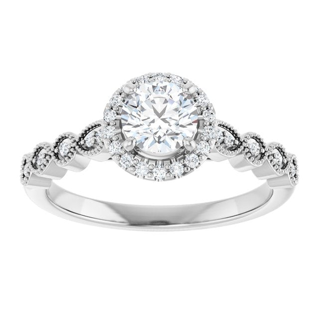 Halo-Style Engagement Ring