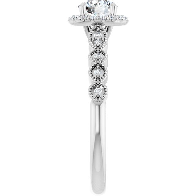 Halo-Style Engagement Ring