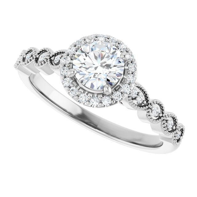 Halo-Style Engagement Ring
