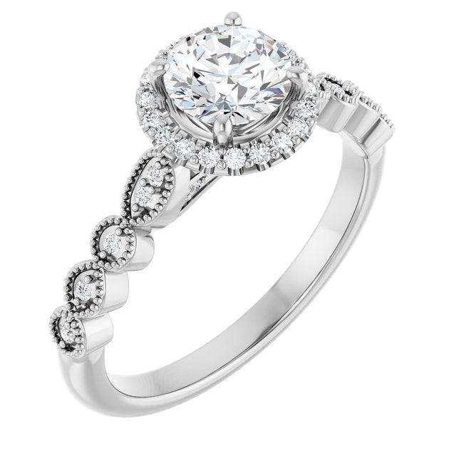 Halo-Style Engagement Ring