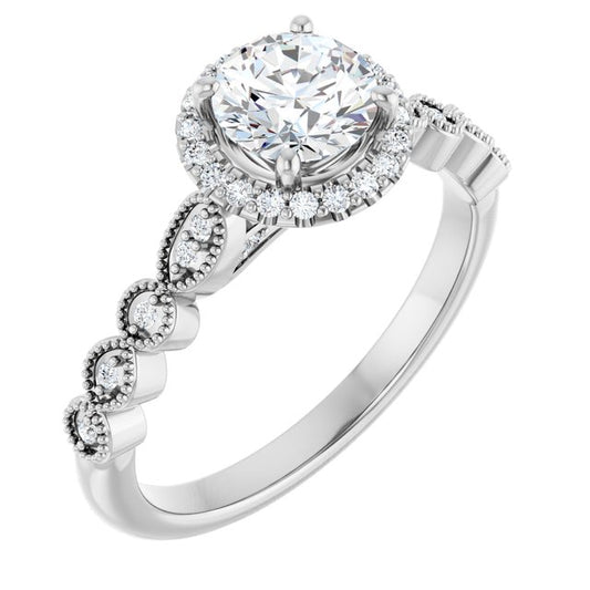 Halo-Style Engagement Ring