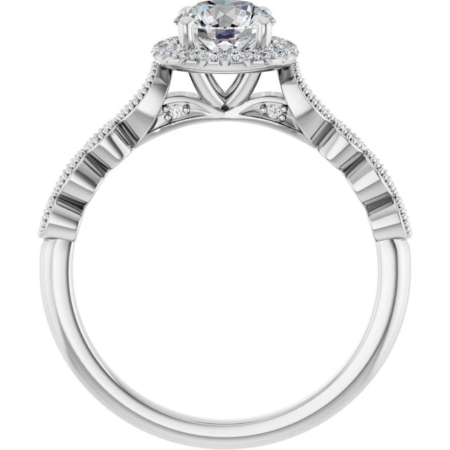 Halo-Style Engagement Ring