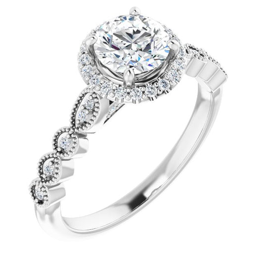 Halo-Style Engagement Ring