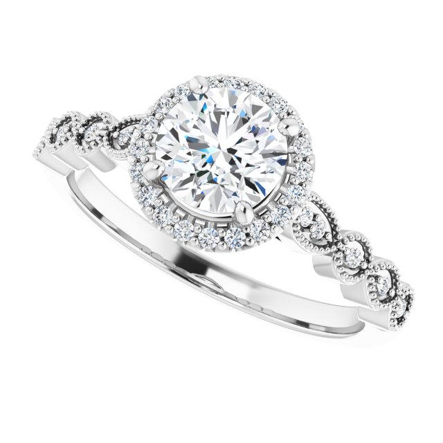 Halo-Style Engagement Ring