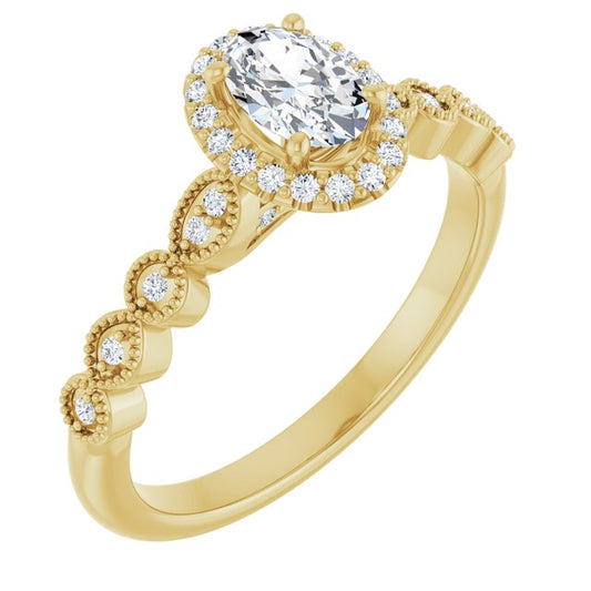 Halo-Style Engagement Ring