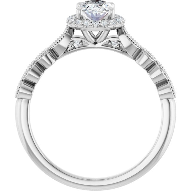 Halo-Style Engagement Ring