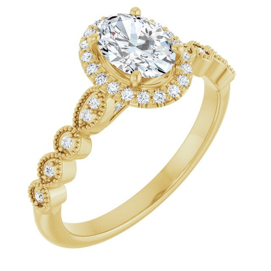 Halo-Style Engagement Ring