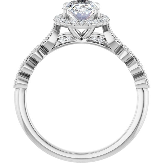 Halo-Style Engagement Ring