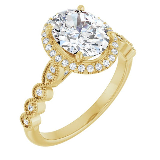 Halo-Style Engagement Ring