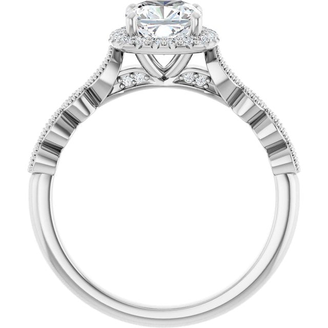 Halo-Style Engagement Ring