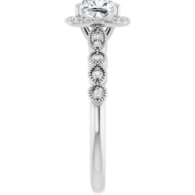 Halo-Style Engagement Ring