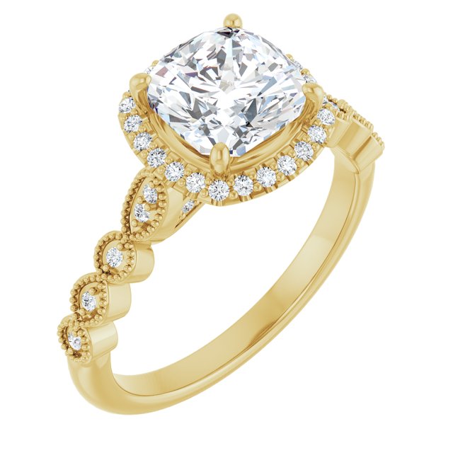 Halo-Style Engagement Ring