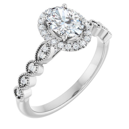 Halo-Style Engagement Ring