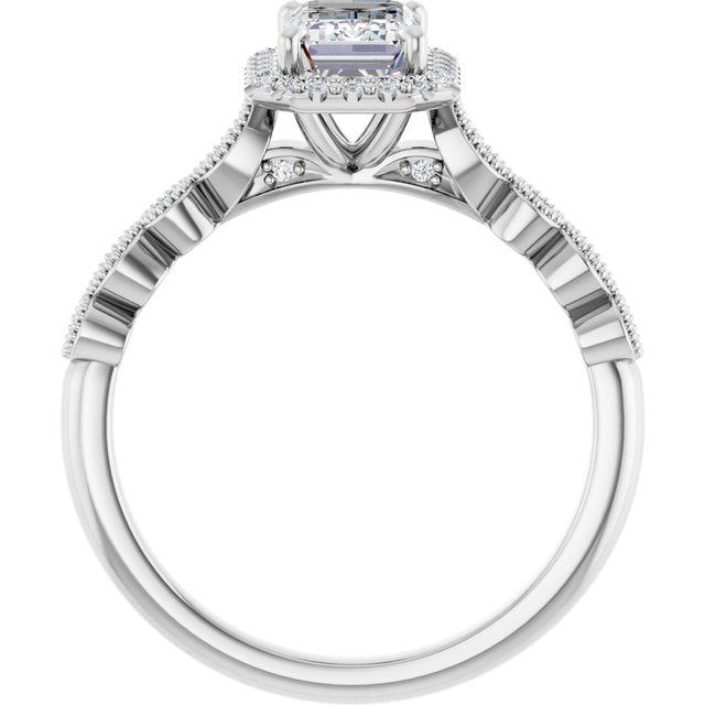 Halo-Style Engagement Ring