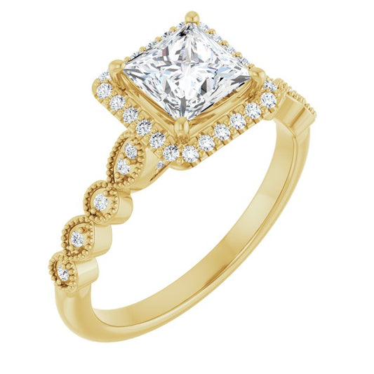 Halo-Style Engagement Ring