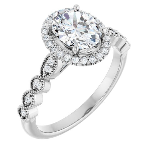 Halo-Style Engagement Ring
