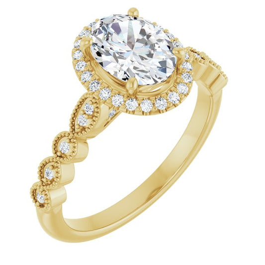 Halo-Style Engagement Ring