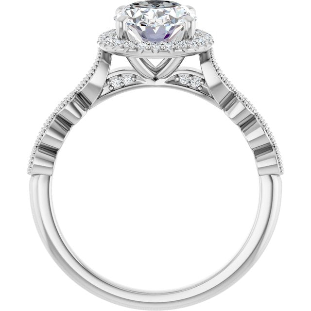 Halo-Style Engagement Ring