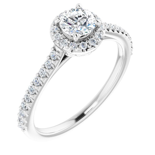 Halo-Style Engagement Ring