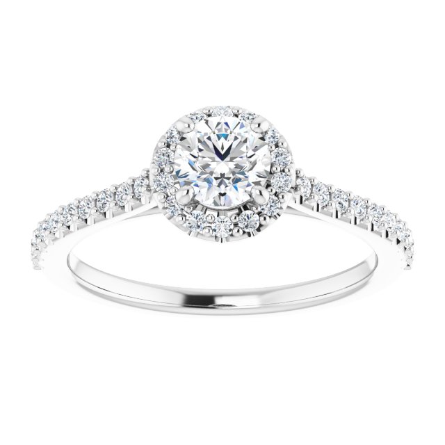 Halo-Style Engagement Ring