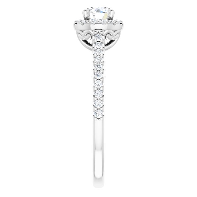 Halo-Style Engagement Ring