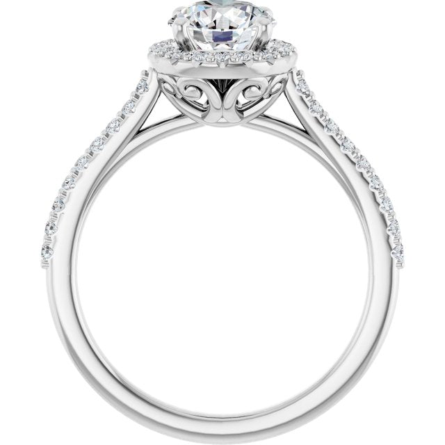 Halo-Style Engagement Ring