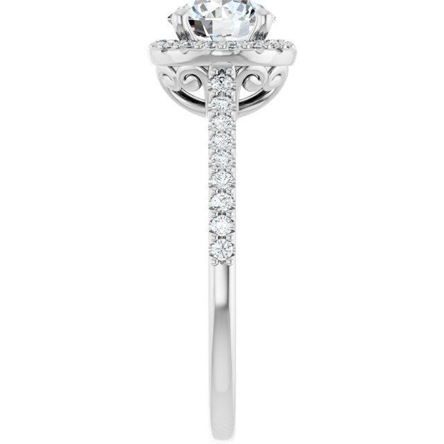 Halo-Style Engagement Ring
