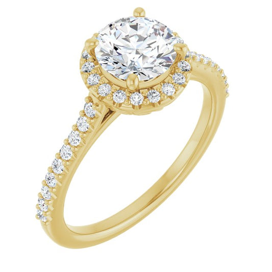 Halo-Style Engagement Ring
