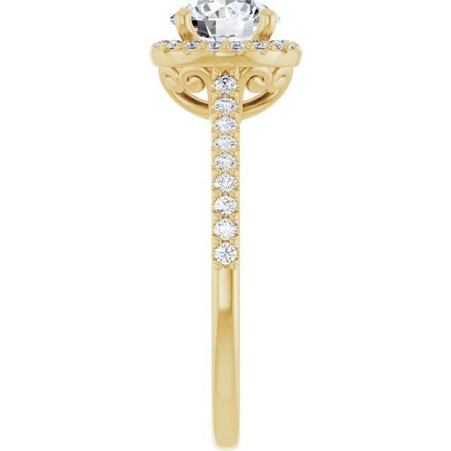 Halo-Style Engagement Ring