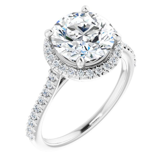 Halo-Style Engagement Ring