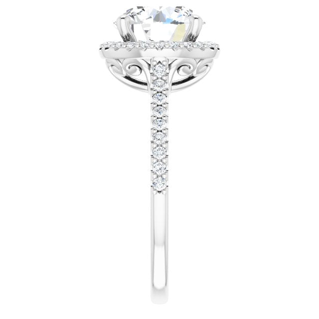 Halo-Style Engagement Ring