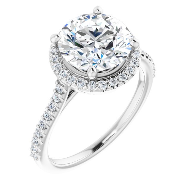 Halo-Style Engagement Ring