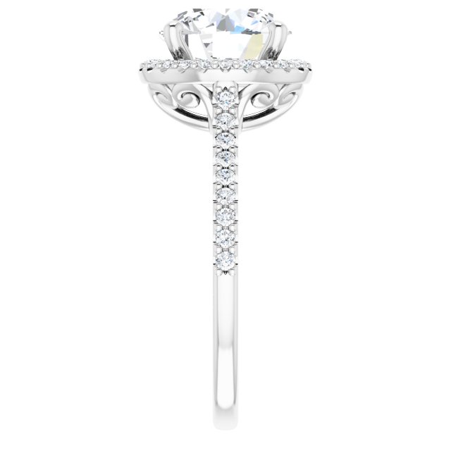Halo-Style Engagement Ring
