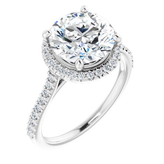 Halo-Style Engagement Ring