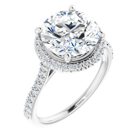 Halo-Style Engagement Ring