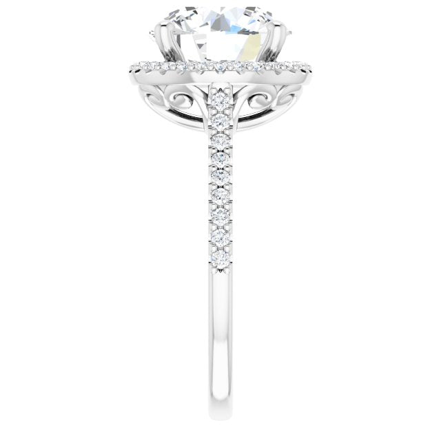 Halo-Style Engagement Ring