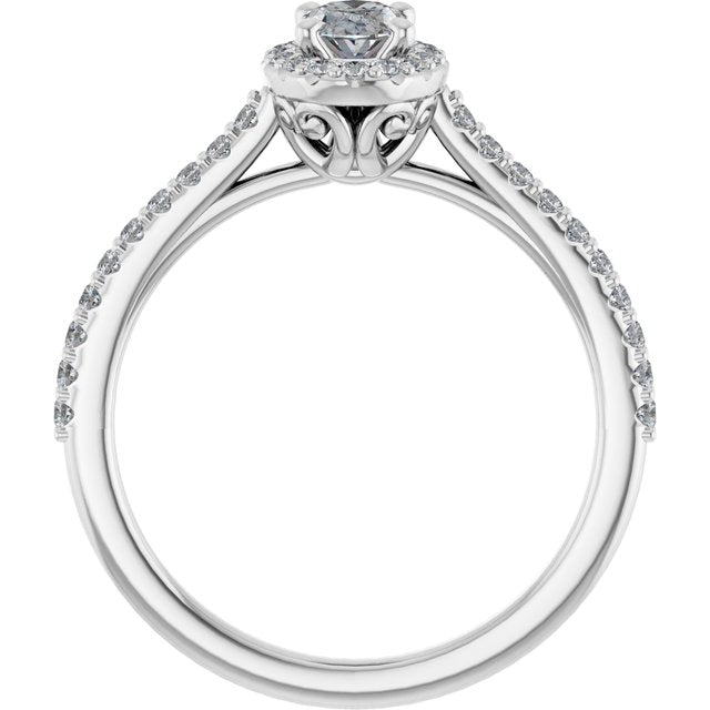 Halo-Style Engagement Ring
