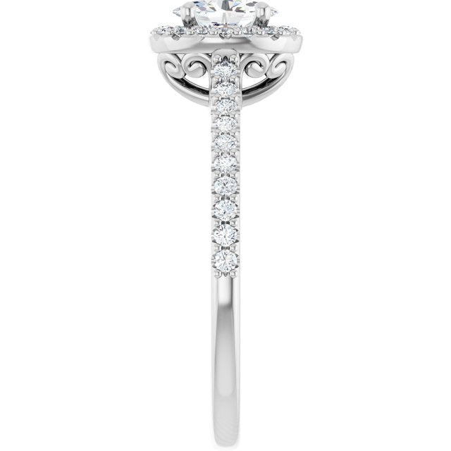 Halo-Style Engagement Ring
