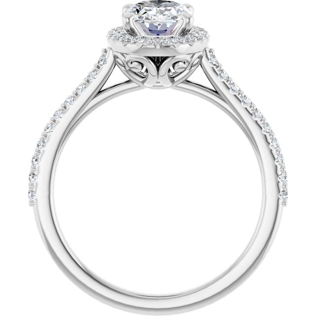 Halo-Style Engagement Ring