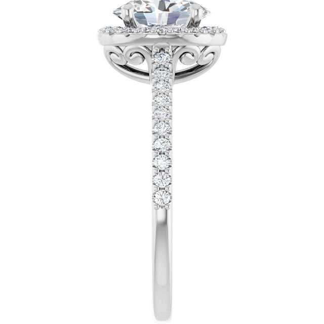 Halo-Style Engagement Ring