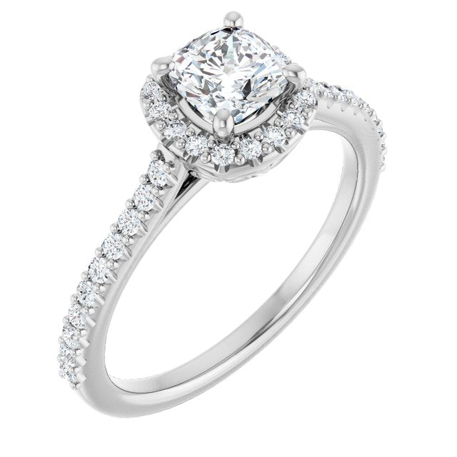 Halo-Style Engagement Ring