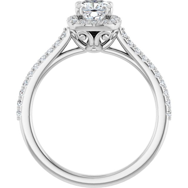Halo-Style Engagement Ring