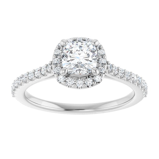 Halo-Style Engagement Ring