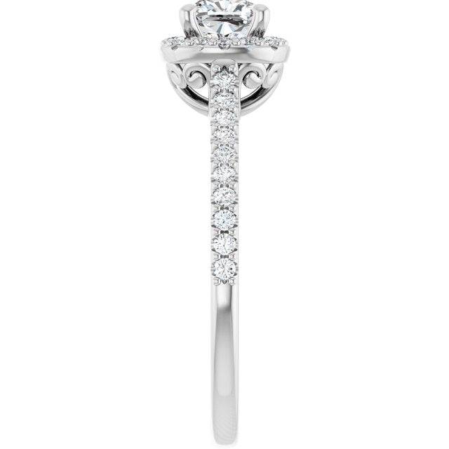 Halo-Style Engagement Ring