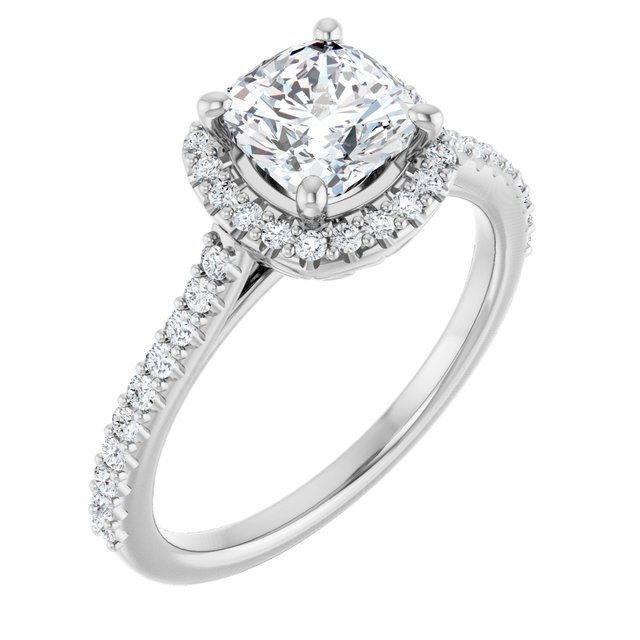 Halo-Style Engagement Ring