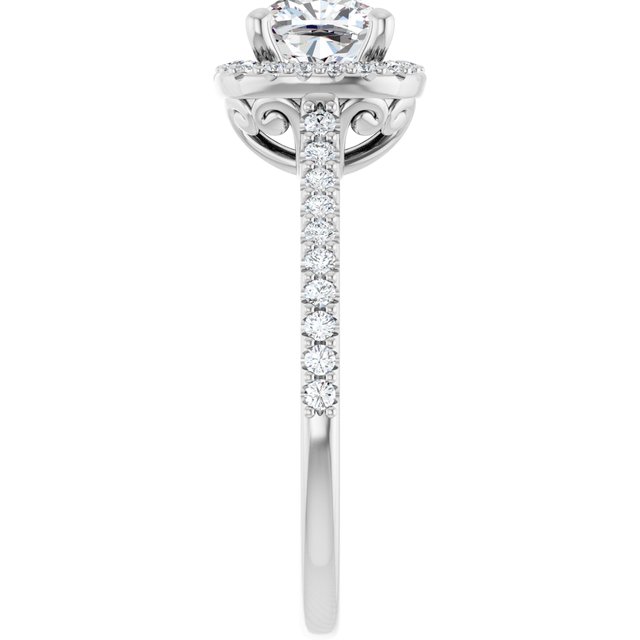 Halo-Style Engagement Ring