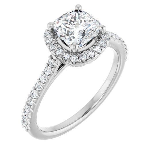 Halo-Style Engagement Ring